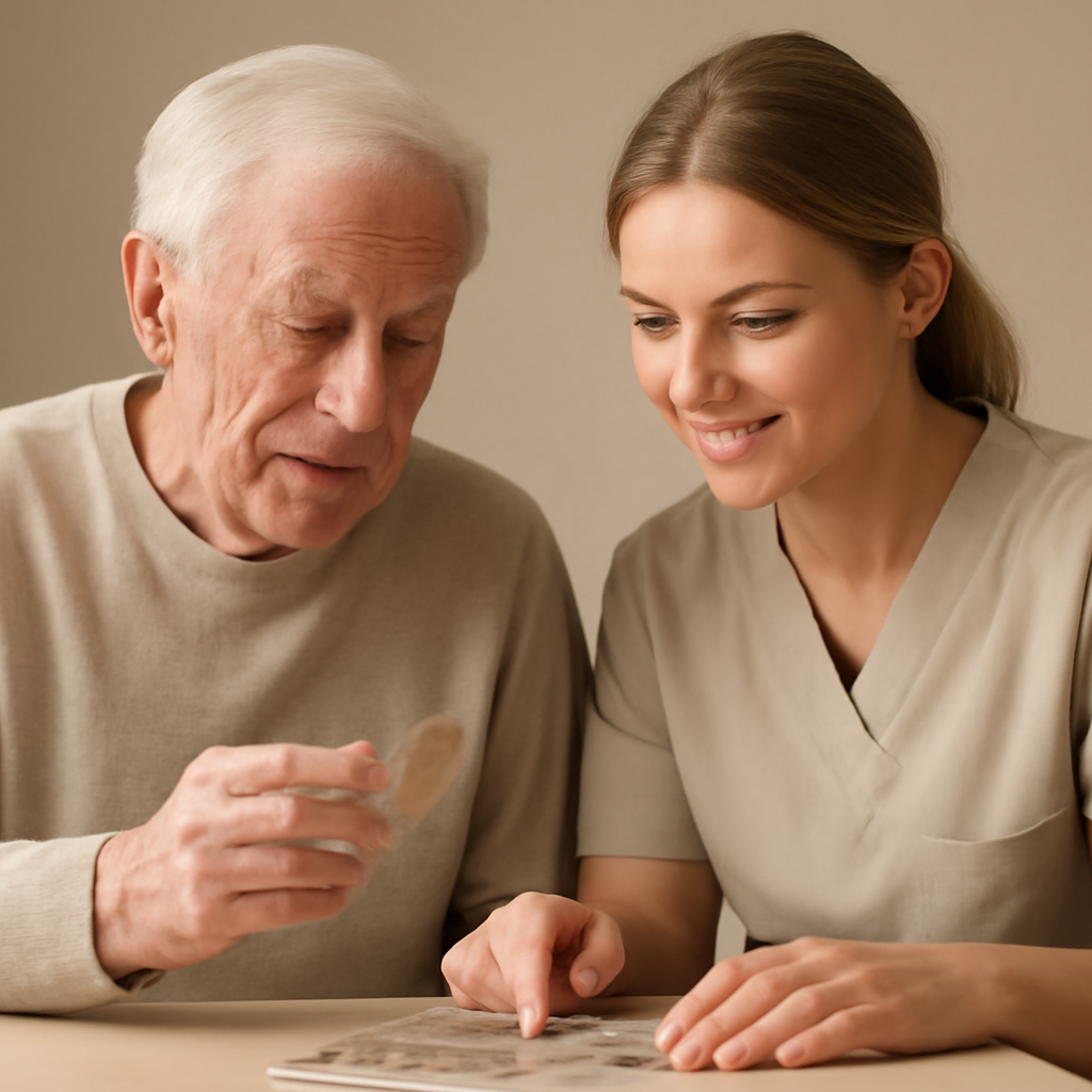 Illustration of gentle cognitive activities